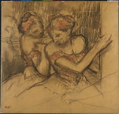 Kaksi tanssijaa tekijältä Edgar Degas