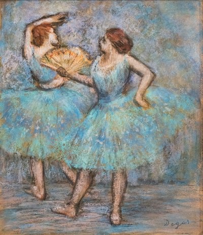 Kaksi tanssijaa. Noin 1905. Pastelli pahville. tekijältä Edgar Degas