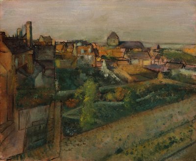 Näkymä Saint-Valéry-sur-Sommesta, 1896-98 tekijältä Edgar Degas