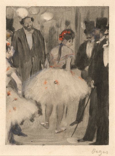 Virginietä ihaillaan, kun markiisi Cavalcanti katselee, n. 1880-83 tekijältä Edgar Degas