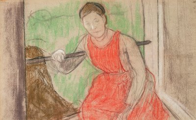 Nainen ikkunassa, tekijältä Edgar Degas