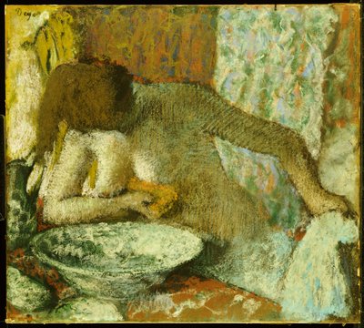Nainen wc:ssä, n. 1897 tekijältä Edgar Degas