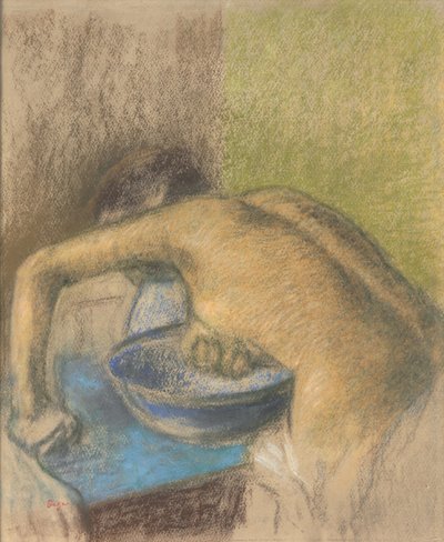 Nainen WC:ssä; Femme a sa toilette, n. 1888-1892 tekijältä Edgar Degas