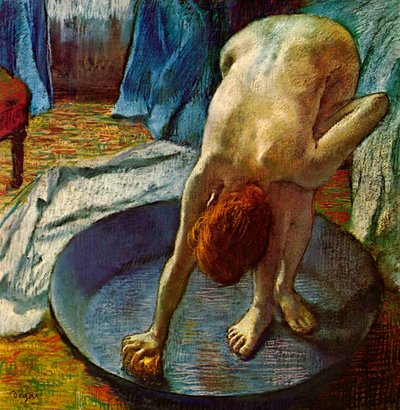 Nainen kylpyammeessa, 1886. tekijältä Edgar Degas