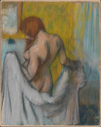 Frau mit einem Handtuch tekijältä Edgar Degas
