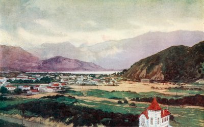 Eteläinen esikaupunki Rio de Janeiro, Ipanema (väri litho) tekijältä Edgar L. Pattison