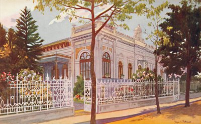 Vilino Nair, amiraali Baron de Teffé von Hoonholtzin asuinpaikka, Petropolis, tekijältä Edgar L. Pattison