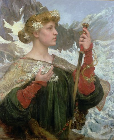 Edelweiss (öljy paneelille) tekijältä Edgar Maxence