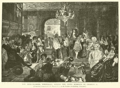 Ante-Chamber, Whitehall, Kaarle II:n kuoleman hetkinä tekijältä Edgar Melville Ward