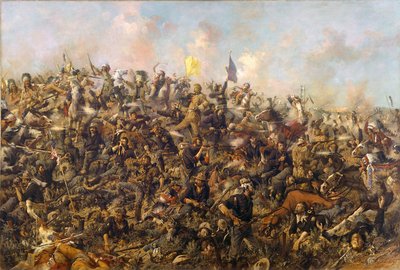 Custers Last Stand, Edgar Samuel Paxson, 1899 tekijältä Edgar Samuel Paxson