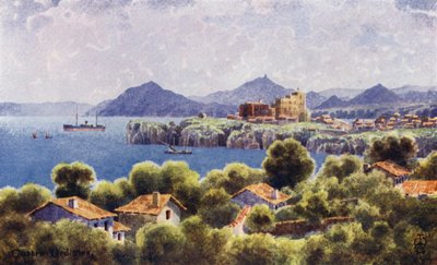 Pohjois-Espanja: Castro Urdiales, Bilbaon rannikko (värijäsenet) tekijältä Edgar T. A. Wigram