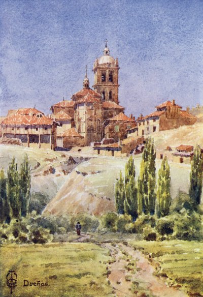 Pohjois-Espanja: Duenas (väri litho) tekijältä Edgar T. A. Wigram