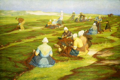Verkkojen korjaus (öljy kankaalle) tekijältä Edgard Farasyn