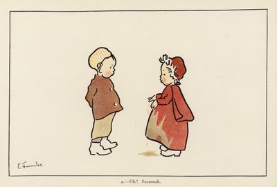 Vai niin! Susannah (väri litho) tekijältä Edith Farmiloe