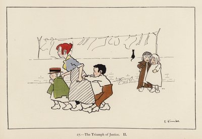 Oikeuden voitto II (väri litho) tekijältä Edith Farmiloe