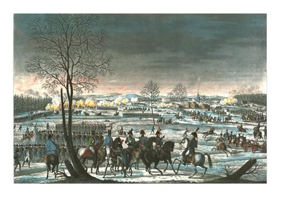 Taistelu lähellä Hohenlindenia, 3. joulukuuta 1800, n. 1850. tekijältä Edme Bovinet