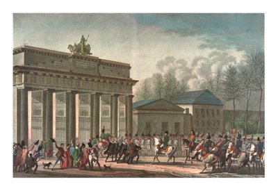 Ranskalaisten tulo Berliiniin, 27. lokakuuta 1806, n. 1850 tekijältä Edme Bovinet