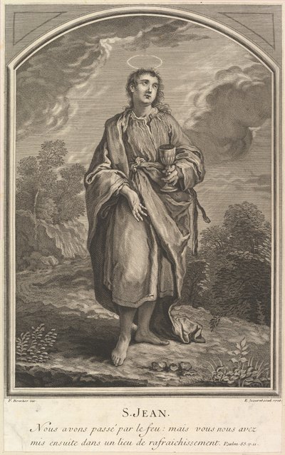 Pyhä Johannes, 1726. tekijältä Edme Jeaurat