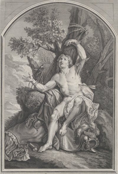 St. Sebastian,.n.d. tekijältä Edme Jeaurat