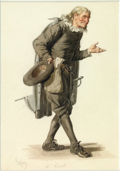 Monsieur Loyalin muotokuva, noin 1870 (akvarelli). tekijältä Edmond Aime Florentin Geffroy