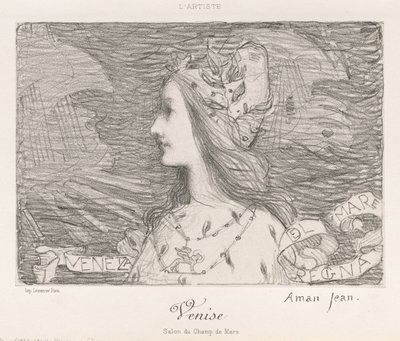 Venetsia, 1892. tekijältä Edmond-François Aman-Jean
