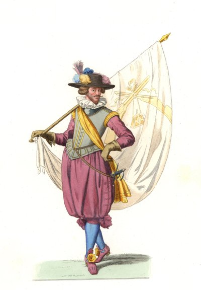 Arquebusiers-yrityksen oven stendard tekijältä Edmond Lechevallier Chevignard