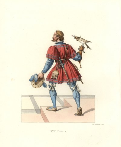 Falconer Francis I:lle tekijältä Edmond Lechevallier Chevignard