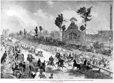 Julkisten juhlien pääjohtajan Eugene Delessertin työpajat Le Monde Illustresta, elokuu 1861 tekijältä Edmond Morin