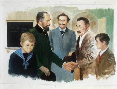 Hiilimies ja herrasmies, Sydämestä, Edmondo De Amicis, piirustus tekijältä Edmondo de Amicis