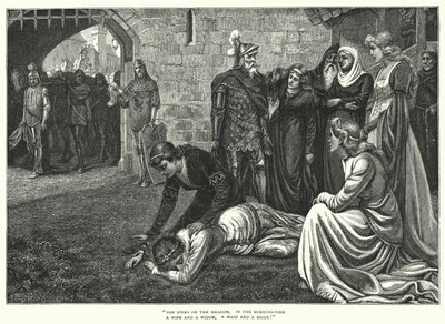 Malahiden morsius (kaiverrus) tekijältä Edmund Blair (after) Leighton