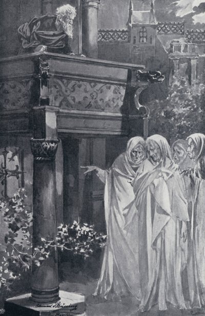 Kuvitus Goethes Faustille tekijältä Edmund Bruning