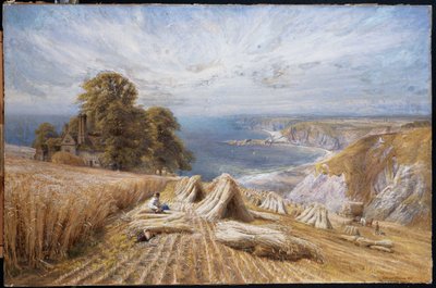 Sadonkorjuu etelärannikolla, 1869 tekijältä Edmund George Warren
