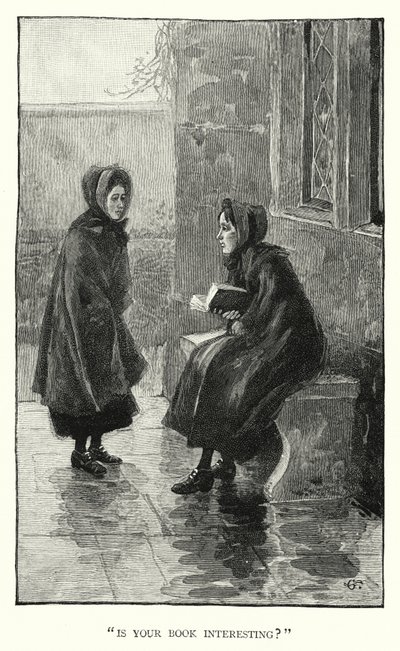 Charlotte Bronten kuvitus Jane Eyrelle (kaiverrus) tekijältä Edmund Henry Garrett