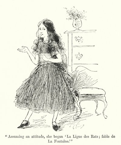 Charlotte Bronten kuvitus Jane Eyrelle (litho) tekijältä Edmund Henry Garrett