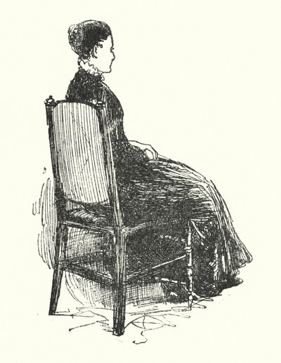Charlotte Bronten kuvitus Jane Eyrelle (litho) tekijältä Edmund Henry Garrett
