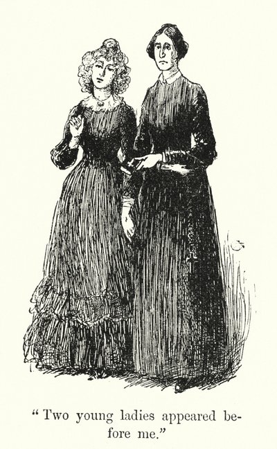 Charlotte Bronten kuvitus Jane Eyrelle (litho) tekijältä Edmund Henry Garrett