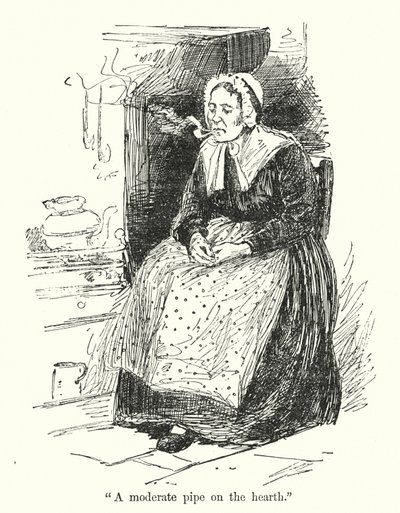 Charlotte Bronten kuvitus Jane Eyrelle (litho) tekijältä Edmund Henry Garrett
