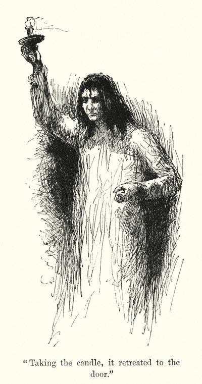 Charlotte Bronten kuvitus Jane Eyrelle (litho) tekijältä Edmund Henry Garrett