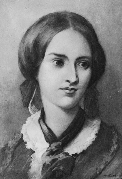 Charlotte Bronten muotokuva (litho) tekijältä Edmund Henry Garrett