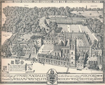 Magdalen College, Oxford, 1905 tekijältä Edmund Hort New