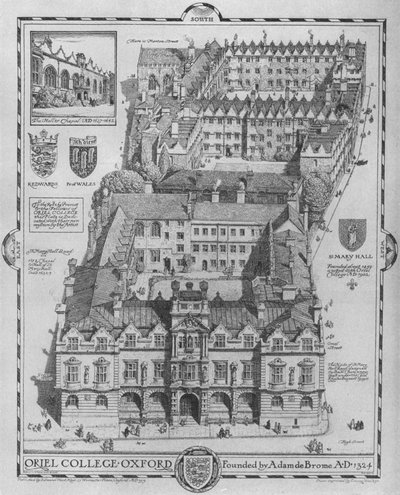 Oriel College, Oxford, 1919 tekijältä Edmund Hort New