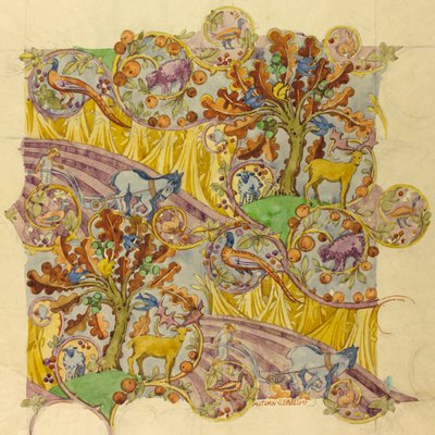 Syksy, marraskuu 1927 (guassi paperille) tekijältä Edmund Hunter