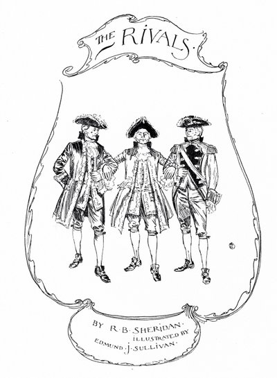 Kuvitus Sheridanin Kilpailijat (kaiverrus) tekijältä Edmund Joseph (after) Sullivan