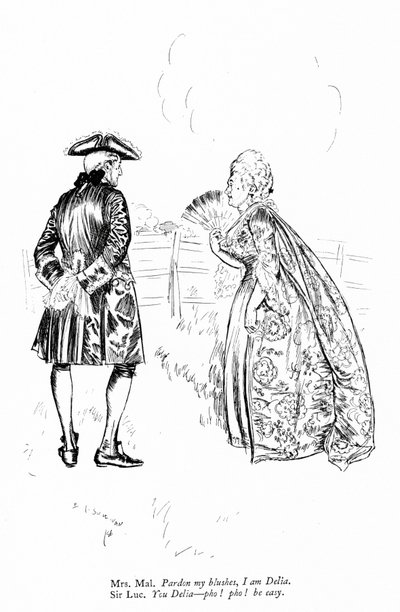 Kuvitus Sheridanin Kilpailijat (kaiverrus) tekijältä Edmund Joseph (after) Sullivan