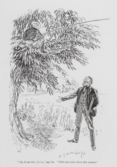 Kuvitus Tom Brownin koulupäiviin (litografia). tekijältä Edmund Joseph (after) Sullivan