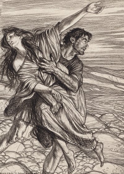 William Shakespeare: Näytös IV, kohtaus 1 (litografia). tekijältä Edmund Joseph (after) Sullivan