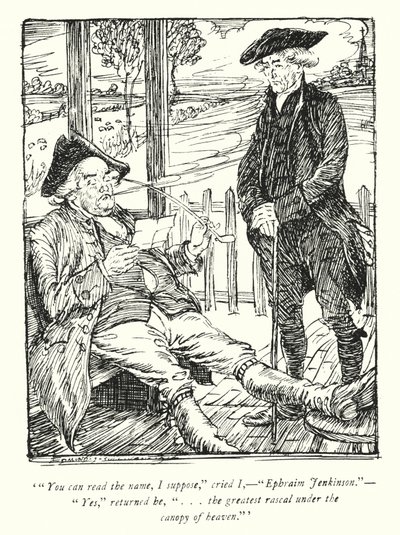 Kuvitus Oliver Goldsmithin teoksesta The Vicar of Wakefield (litho) tekijältä Edmund Joseph Sullivan