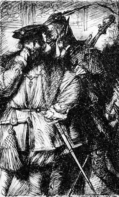 Mefistofeles ja Faust, 1923. tekijältä Edmund Joseph Sullivan