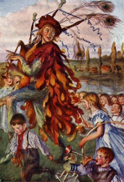Robert Browning: Hamelinin Pied Piper tekijältä Edmund Joseph Sullivan