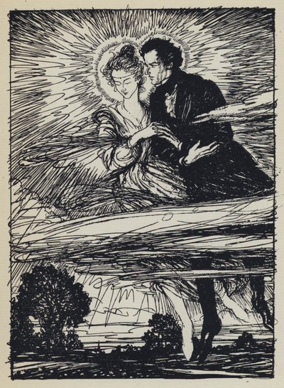 Kuvitus Tennysons Maudille tekijältä Edmund Joseph after Sullivan